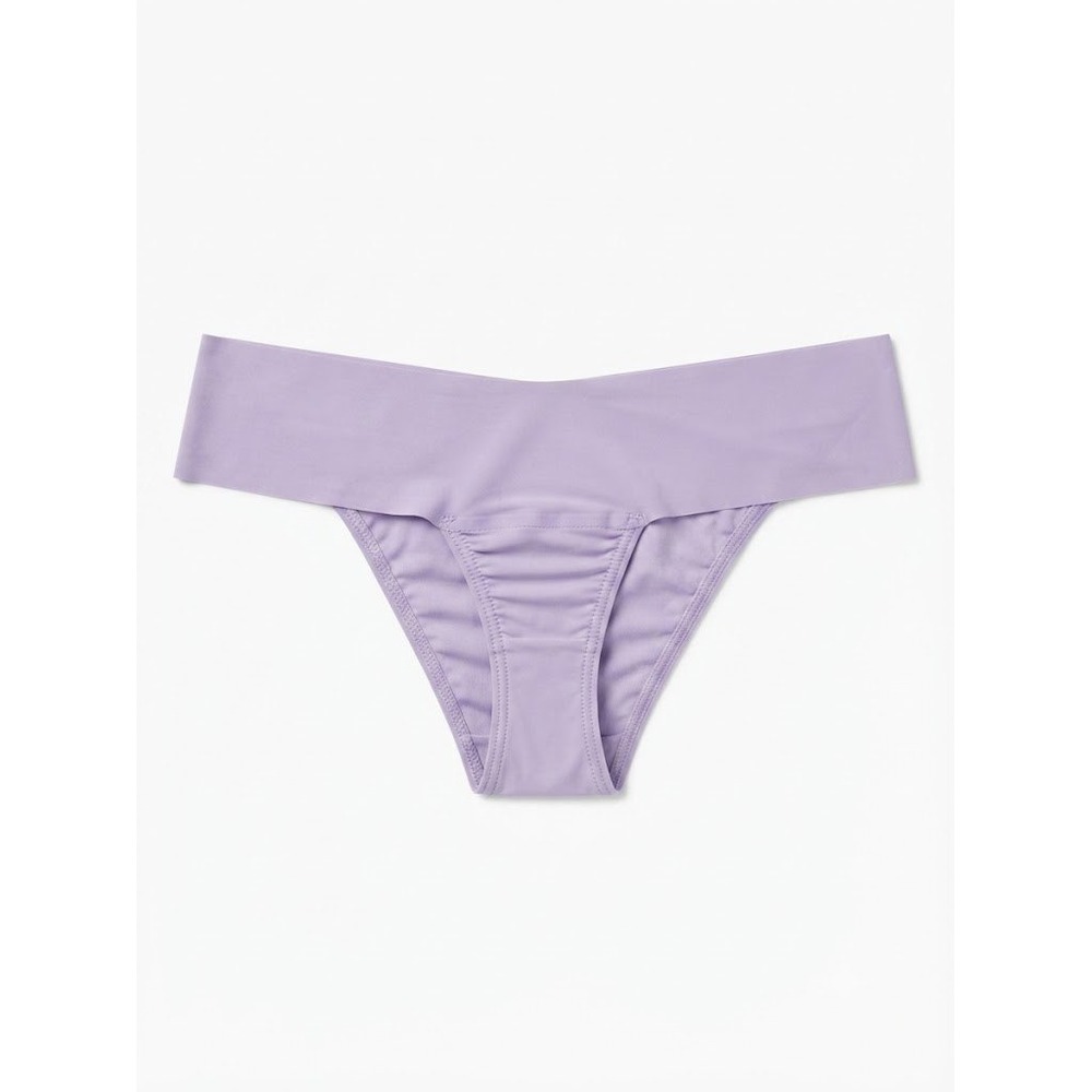 NEW Hanky Panky BreatheSoft Natural Rise Thong Purple Seamless Small - EAH